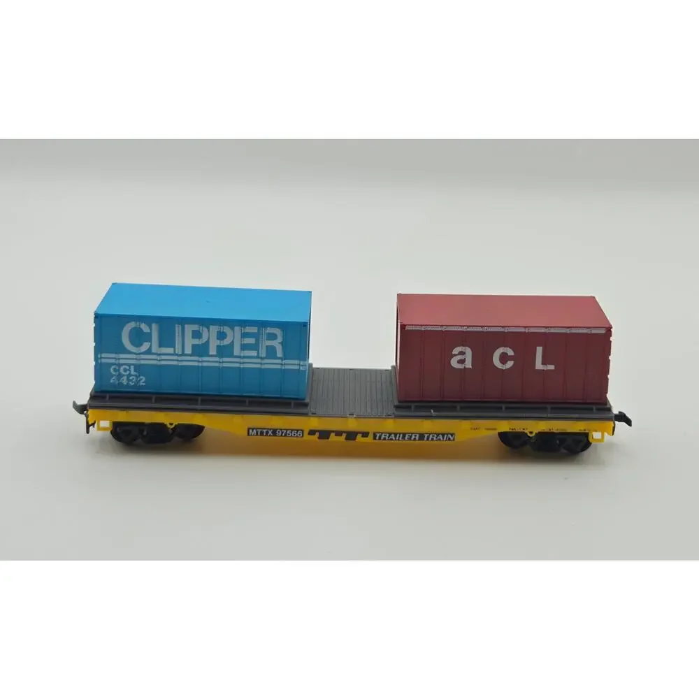 Life-Like HO Scale CSX Tank Car & Flat Car W/ Containers Lot In Original Box